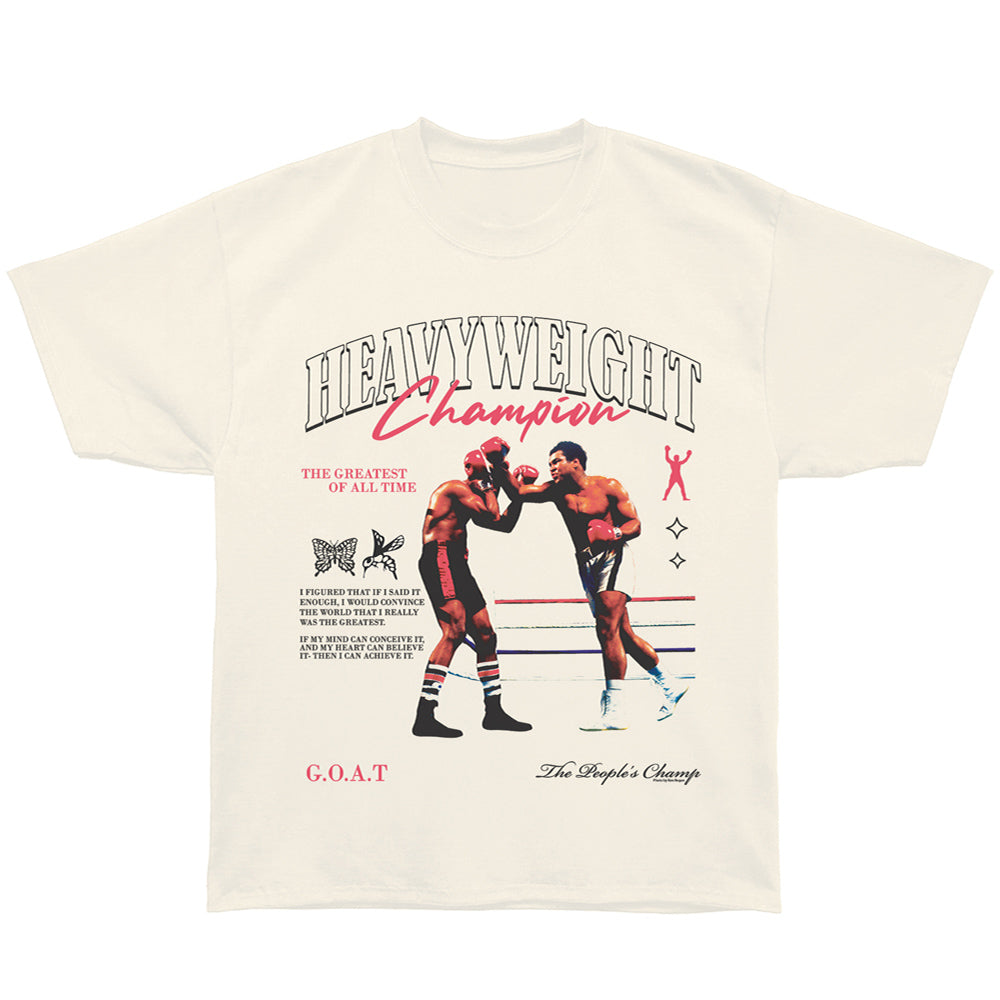 MUHAMMAD ALI Oversized T-Shirt, HEAVYWEIGHT CHAMPION