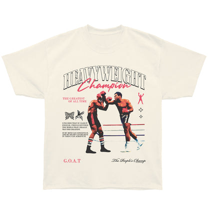 MUHAMMAD ALI Oversized T-Shirt, HEAVYWEIGHT CHAMPION