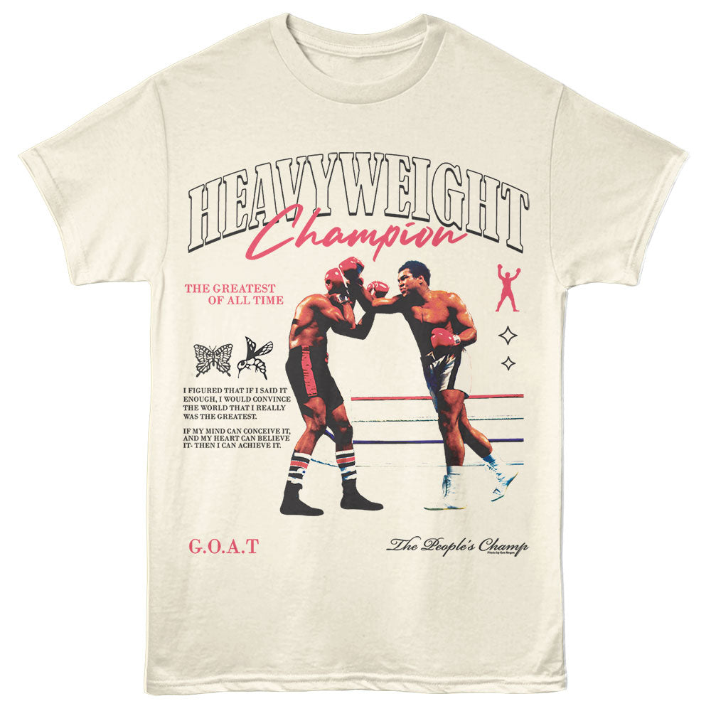 MUHAMMAD ALI Eye-Catching T-Shirt, HEAVYWEIGHT CHAMPION