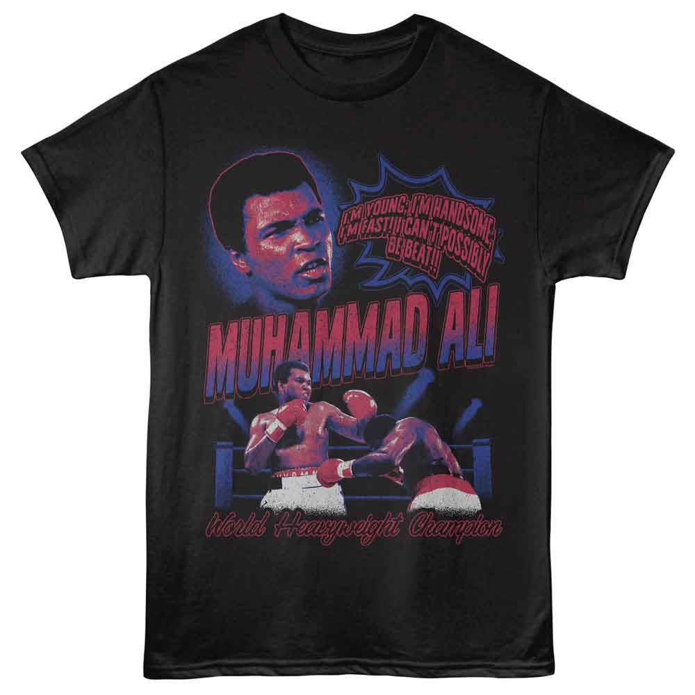 MUHAMMAD ALI Eye-Catching T-Shirt, YOUNG HANDSOME FAST