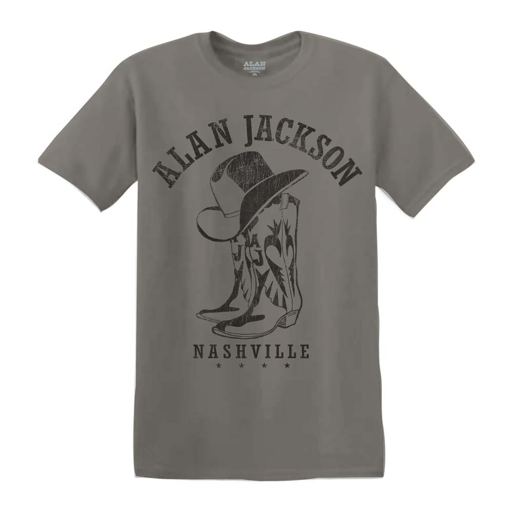 ALAN JACKSON Pigment Dyed T-Shirt, Boots and Nashville