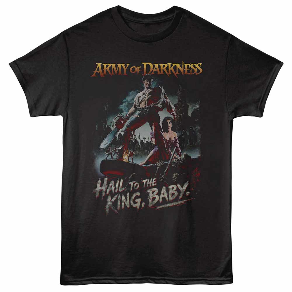 ARMY OF DARKNESS Eye-Catching T-Shirt, HAIL TO THE KING