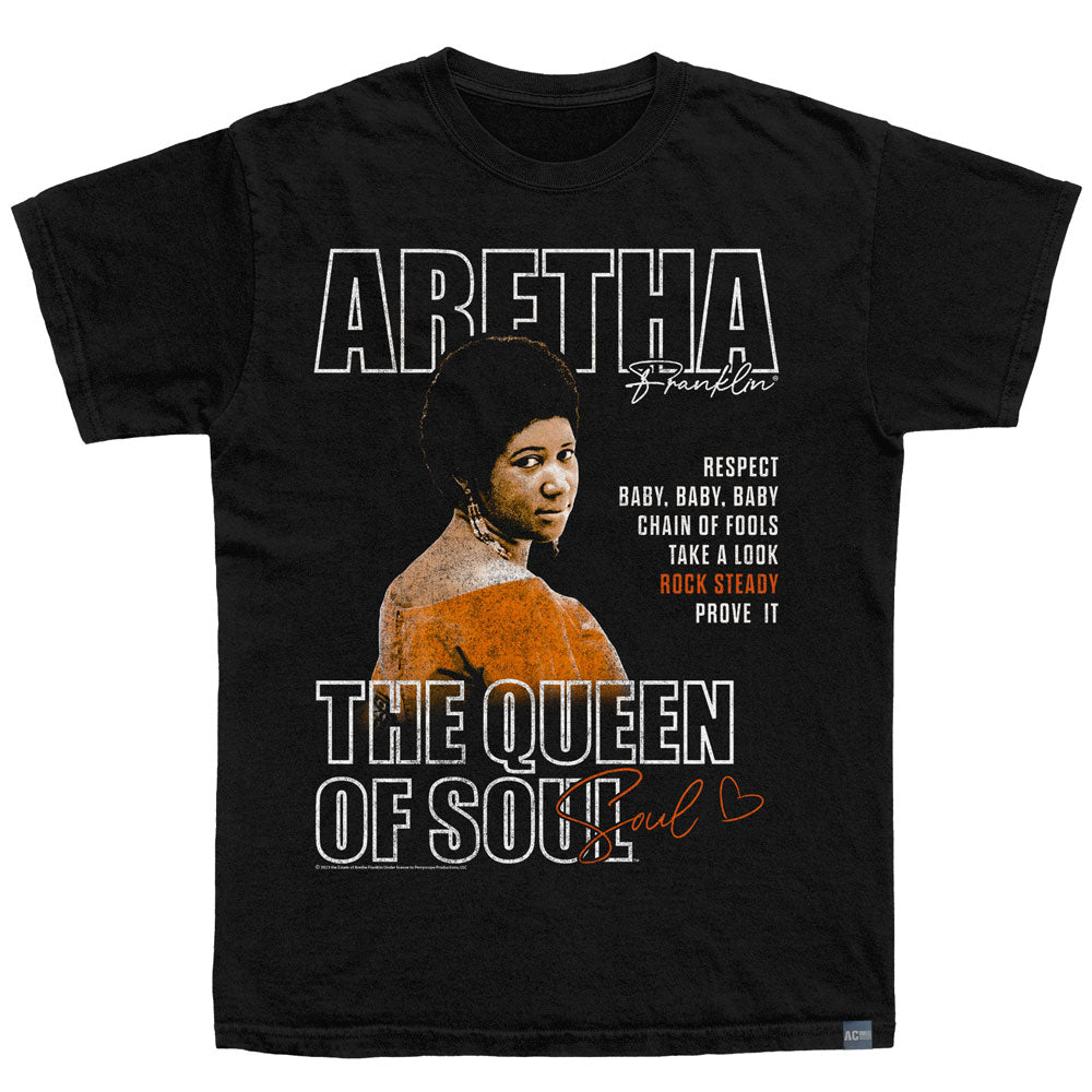 ARETHA FRANKLIN Made in USA T-Shirt, QUEEN OF SOUL