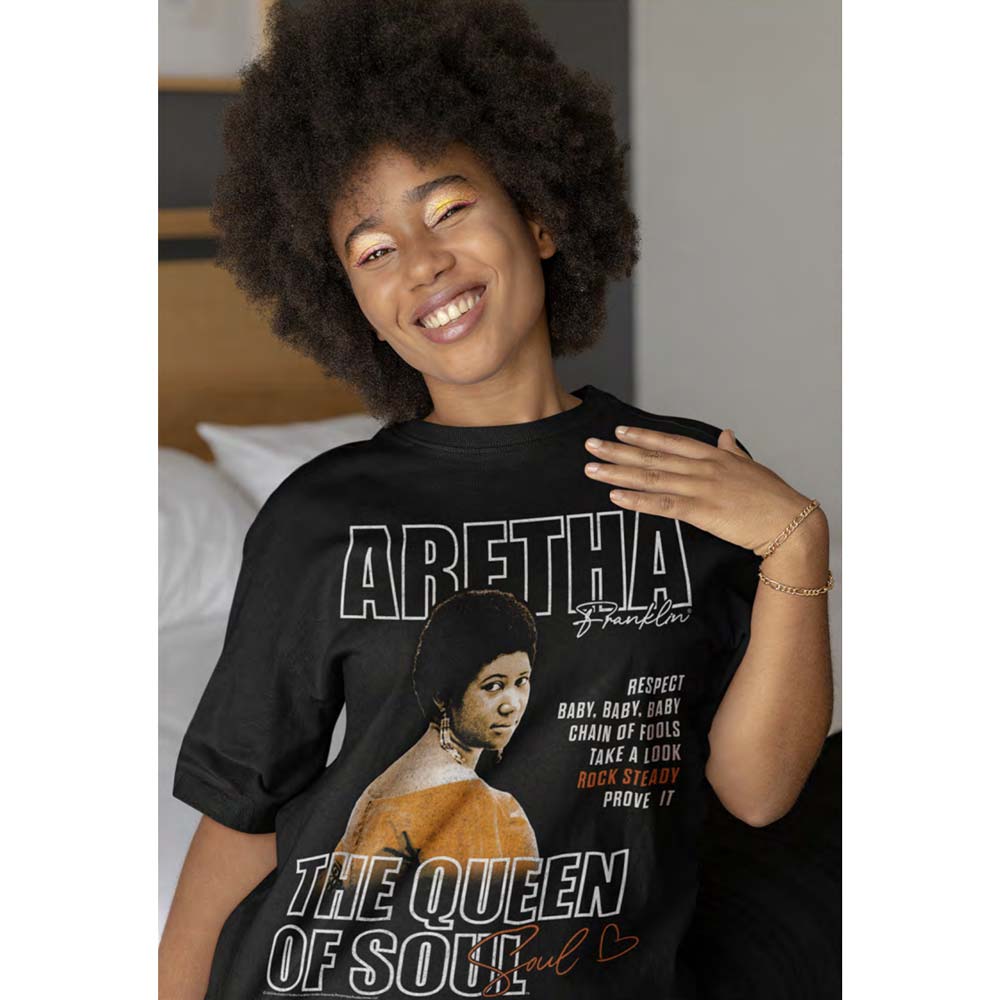 ARETHA FRANKLIN Eye-Catching T-Shirt, Queen of Soul