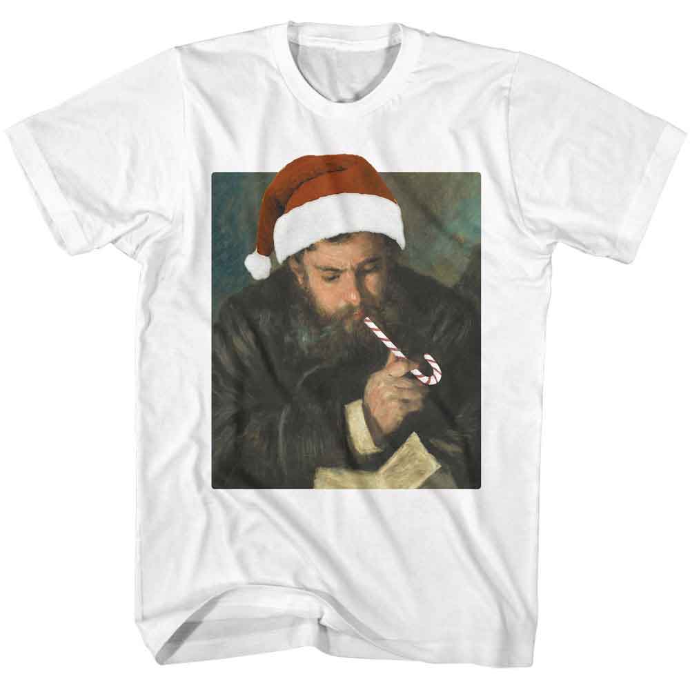 ART GALLERY Eye-Catching T-Shirt, MONET BY RENOIR IN SANTA HAT