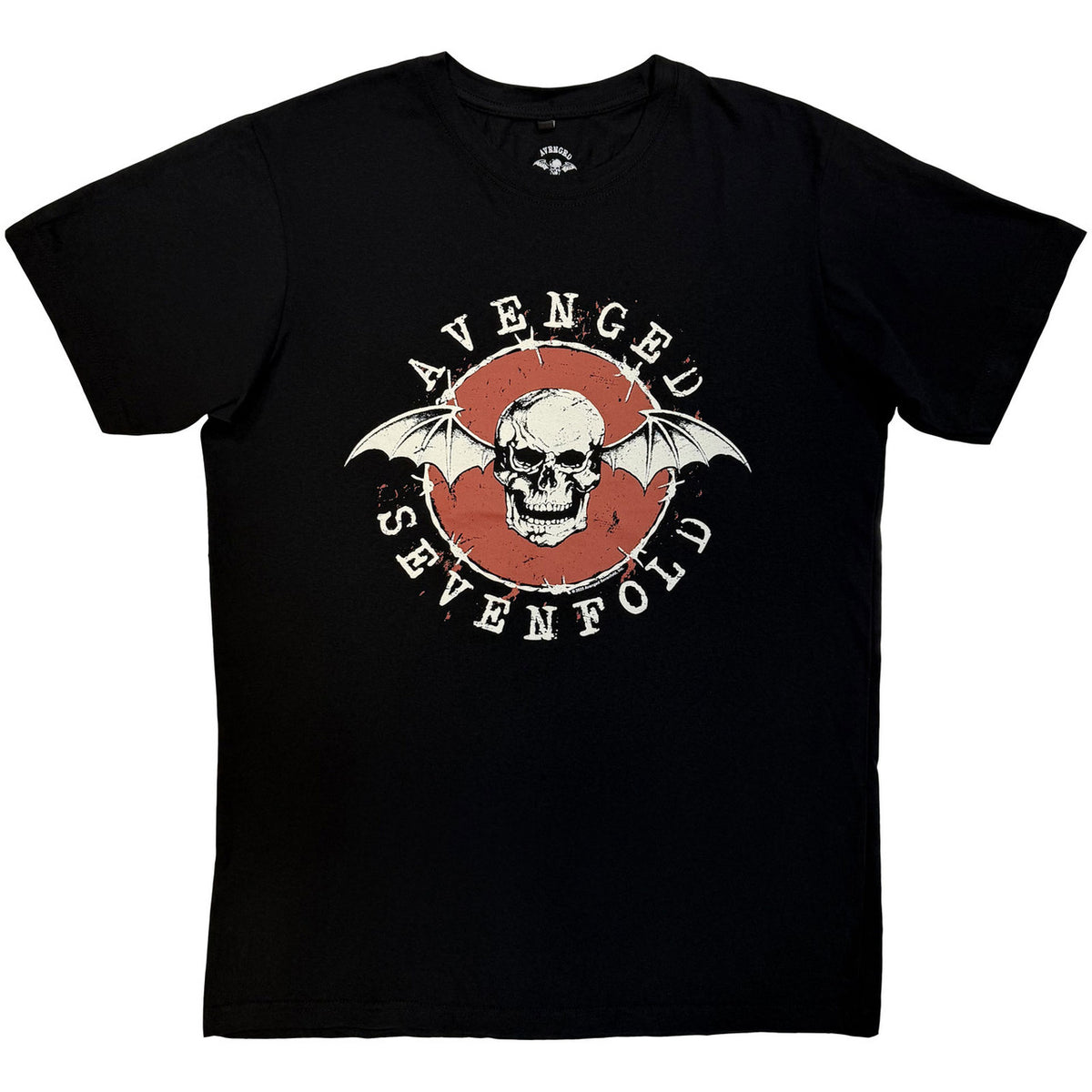 AVENGED SEVENFOLD Carbon T-Shirt, Deathbat Red Circle
