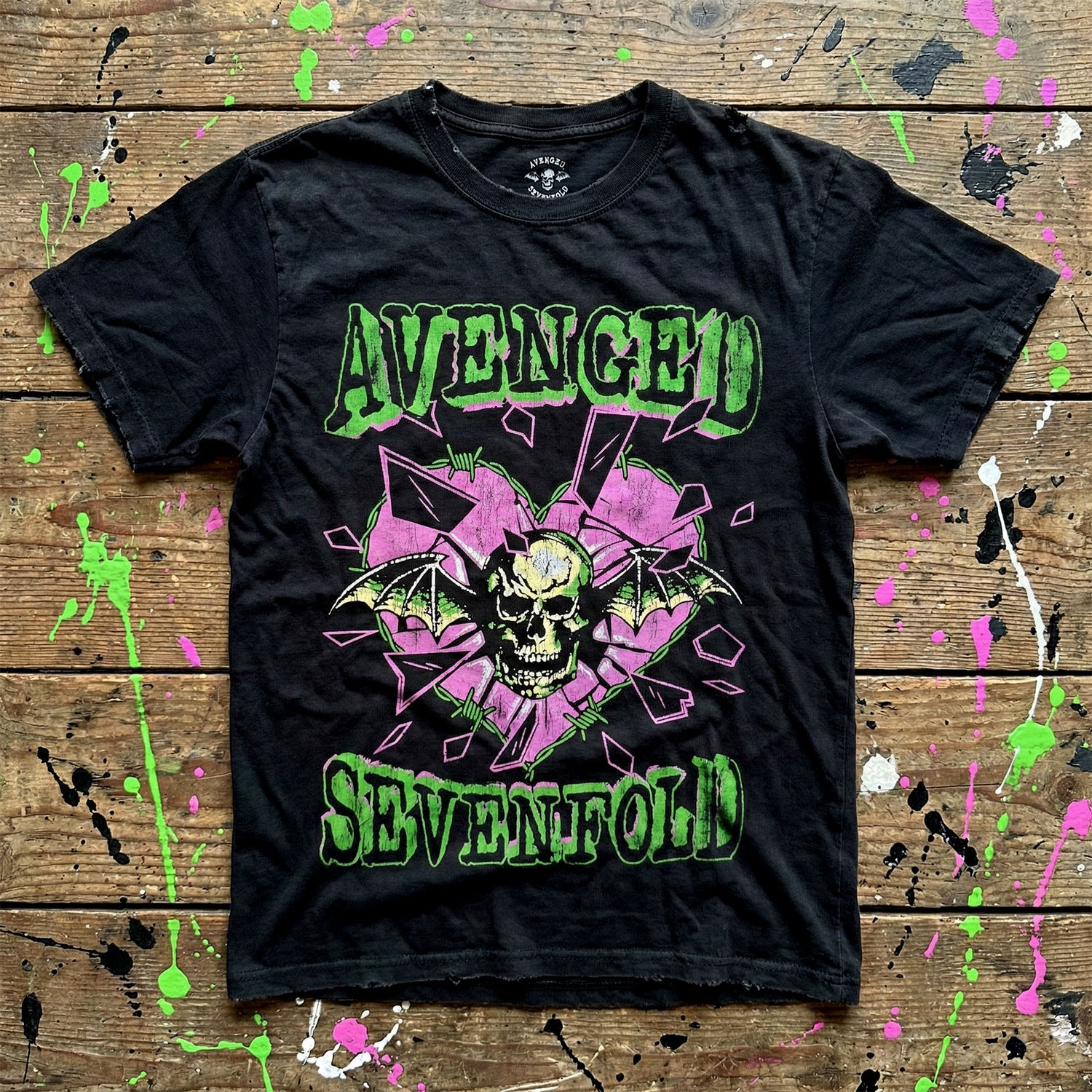 AVENGED SEVENFOLD Carbon T-Shirt, Heart Break