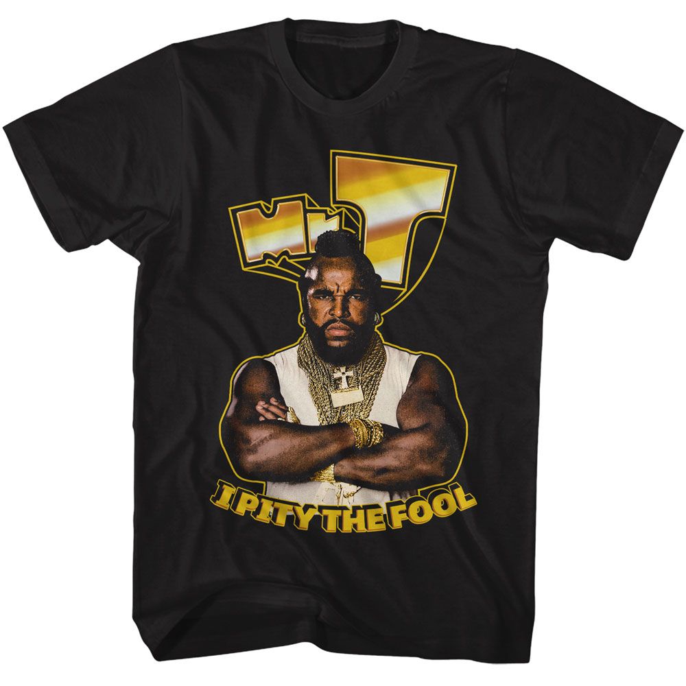 MR. T Eye-Catching T-Shirt, GOLD LOGO