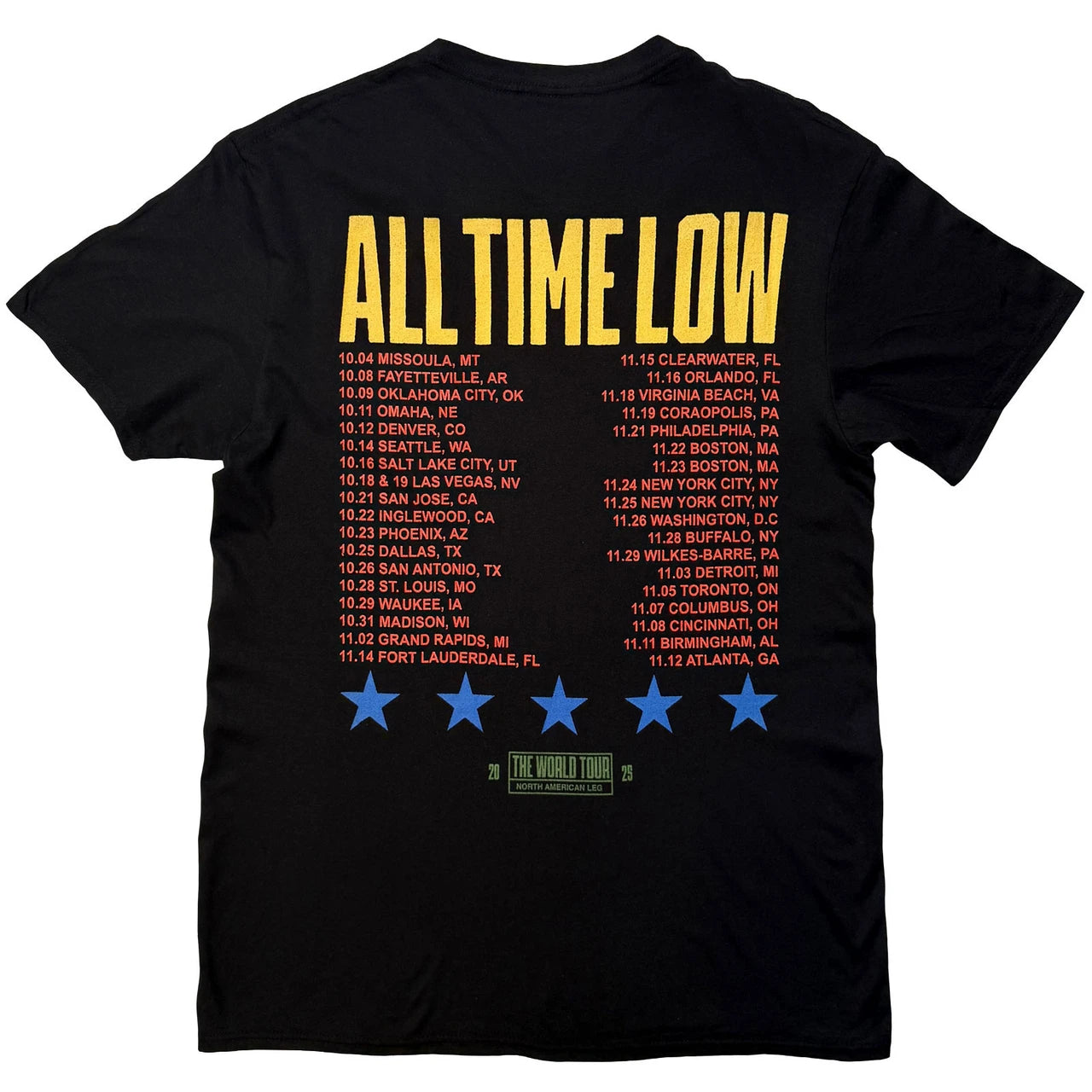 ALL TIME LOW Attractive T-Shirt, Everyones Talking World Tour