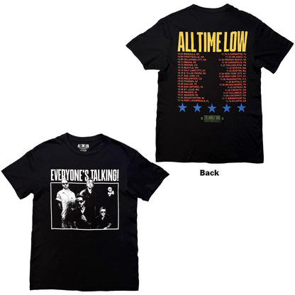ALL TIME LOW Attractive T-Shirt, Everyones Talking World Tour