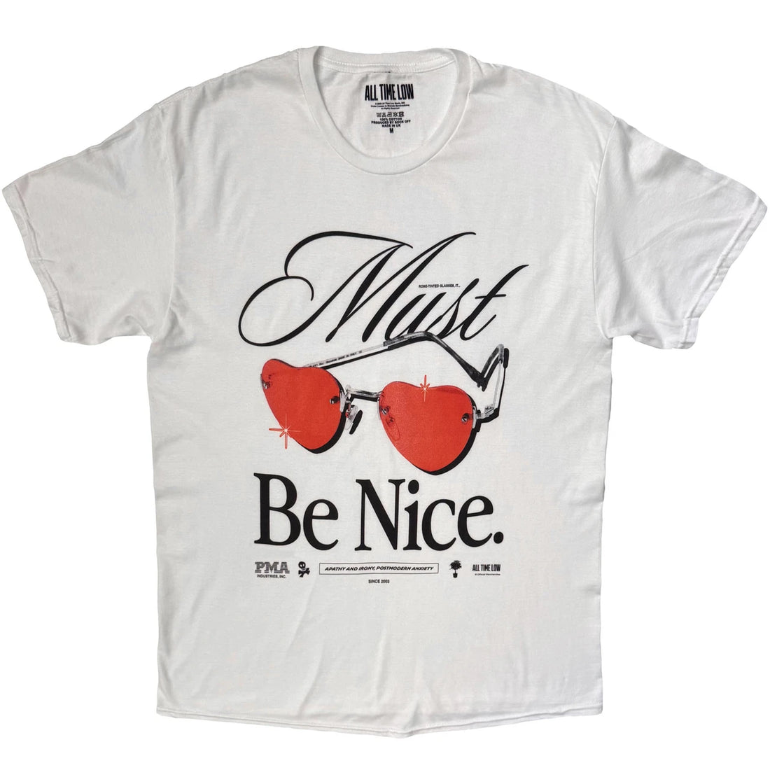 ALL TIME LOW Attractive T-Shirt, Must Be Nice Glasses