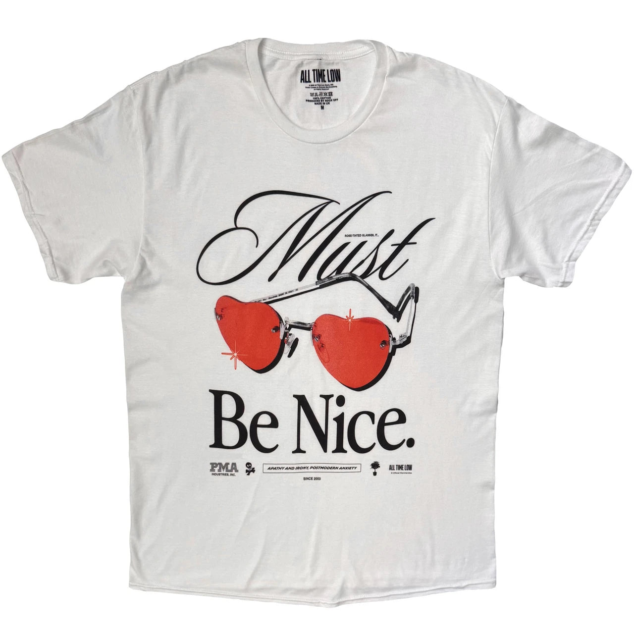 ALL TIME LOW Attractive T-Shirt, Must Be Nice Glasses