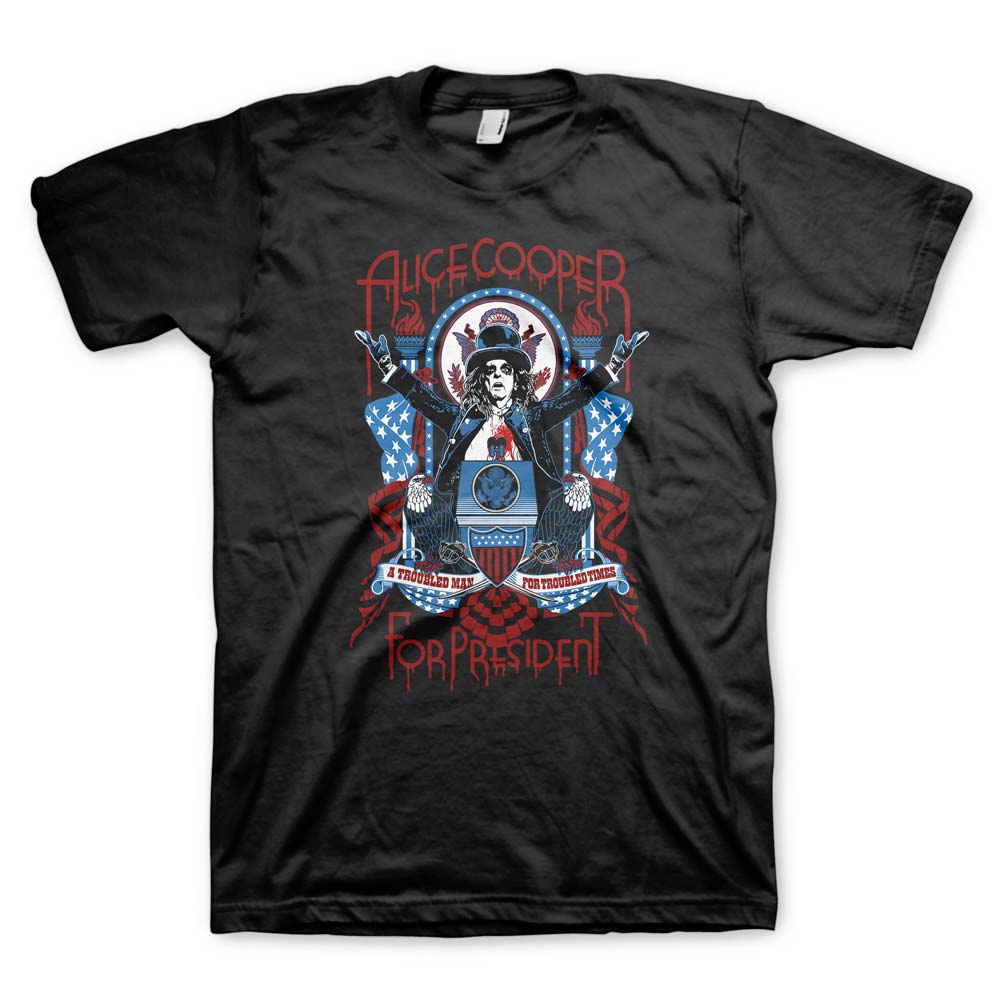 ALICE COOPER Powerful T-Shirt, For President