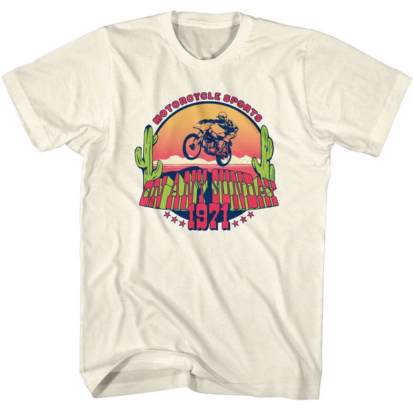 BRUCE BROWN FILMS Eye-Catching T-Shirt, Motorcycle Sports 1971