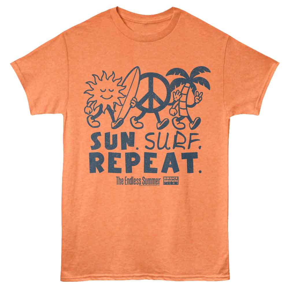 BRUCE BROWN FILMS Eye-Catching T-Shirt, SURF REPEAT