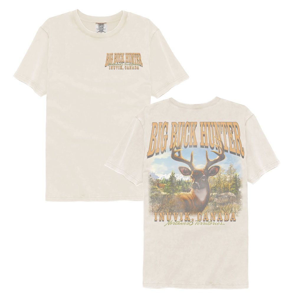 BIG BUCK HUNTER Eye-Catching T-Shirt, INUVIK CANADA F B