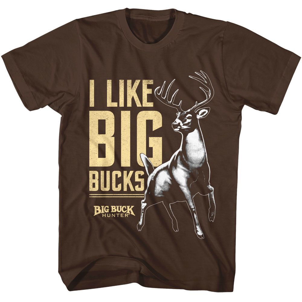 BIG BUCK HUNTER Eye-Catching T-Shirt, I LIKE BIG BUCKS