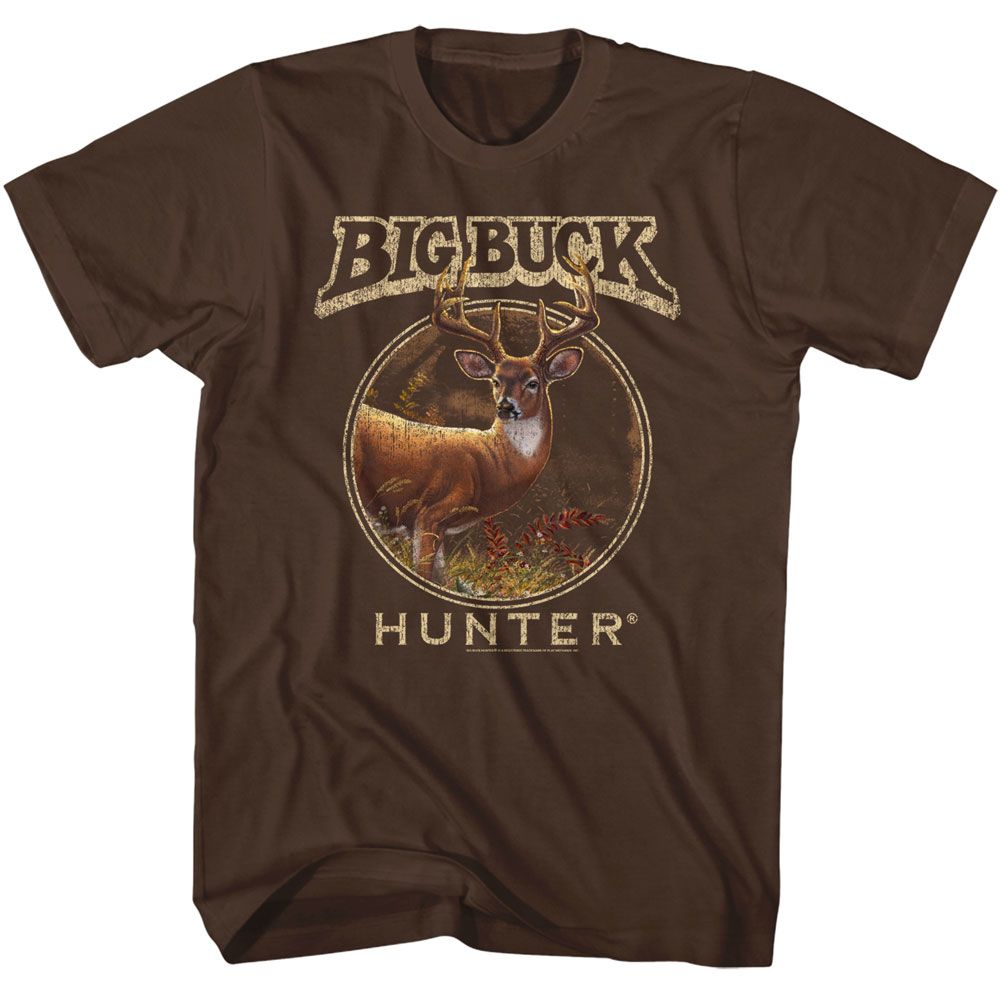 BIG BUCK HUNTER Eye-Catching T-Shirt, CIRCLE EMBLEM