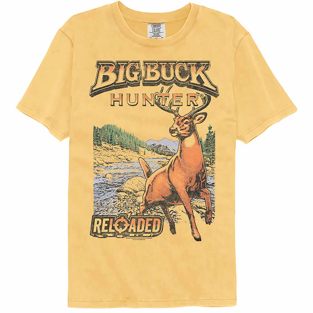 Big Buck Hunter Nature Sketch Garment Dye T-Shirt