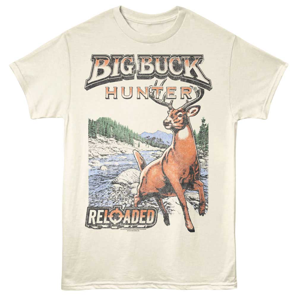 BIG BUCK HUNTER Eye-Catching T-Shirt, NATURE SKETCH