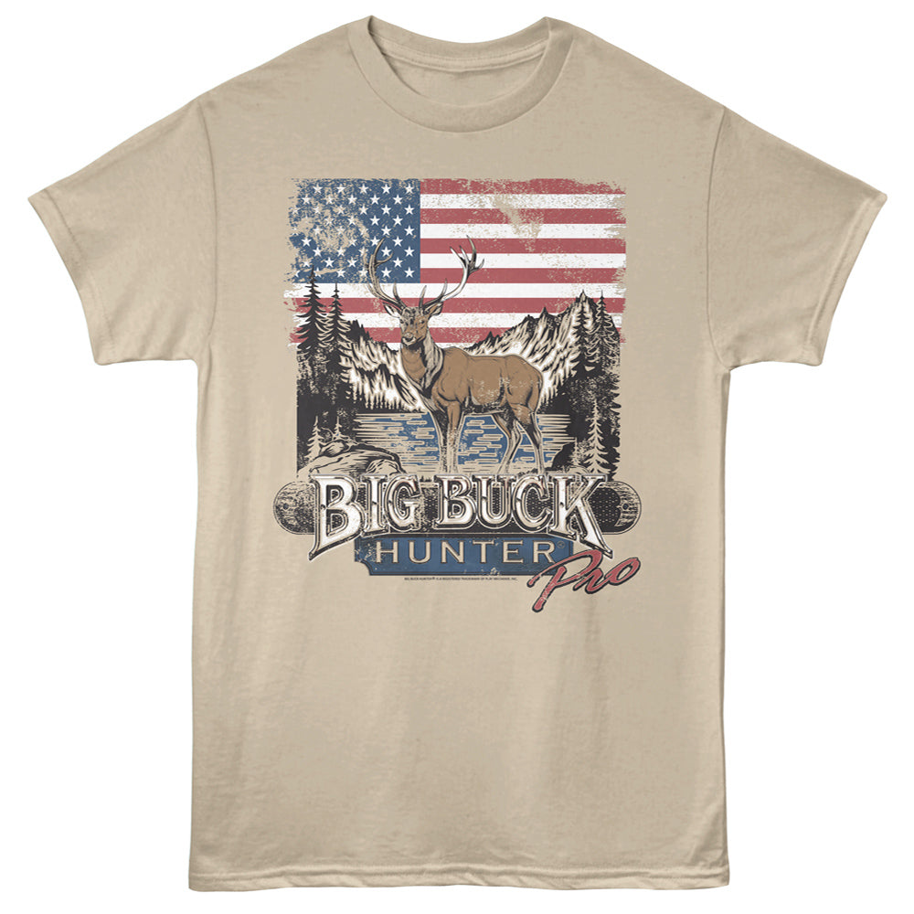 BIG BUCK HUNTER Eye-Catching T-Shirt, FLAG PRO