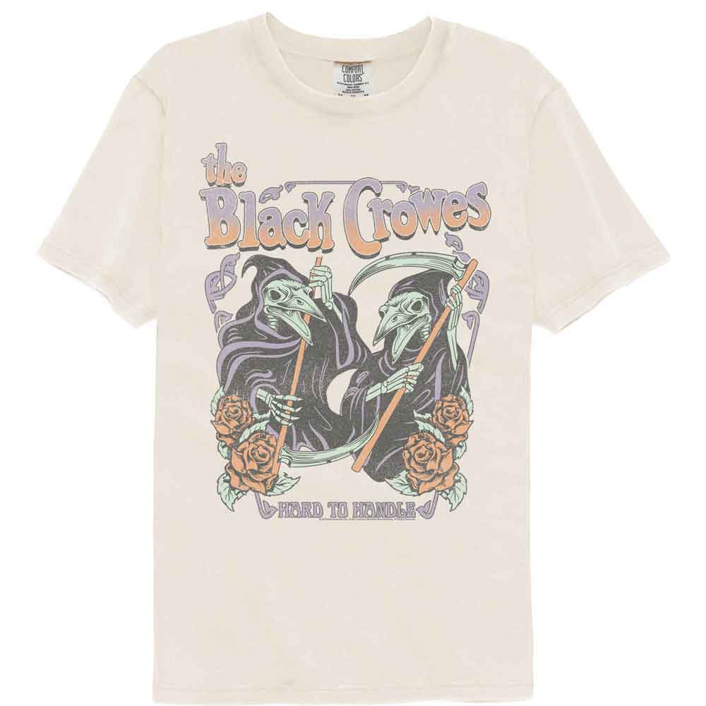 THE BLACK CROWES Garment Dye T-Shirt, GRIM REAPER CROWS