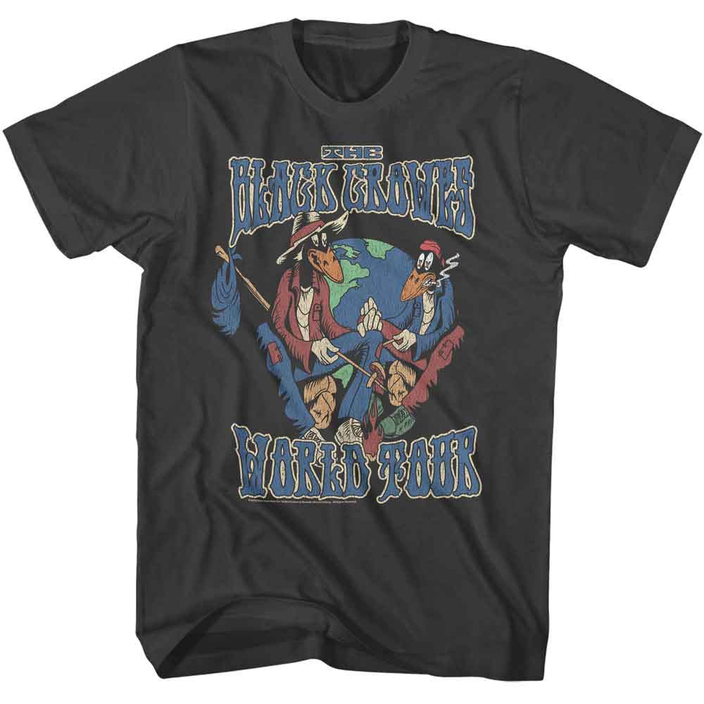 THE BLACK CROWES Eye-Catching T-Shirt, WORLD TOUR