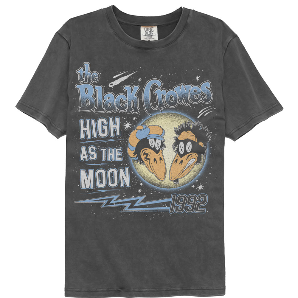THE BLACK CROWES Garment Dye T-Shirt, HIGH AS THE MOON