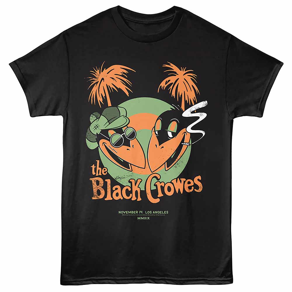 THE BLACK CROWES Eye-Catching T-Shirt, GIG POSTER
