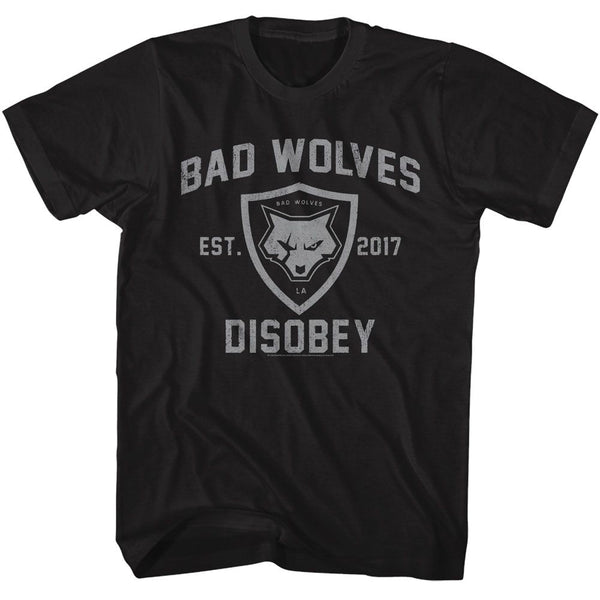 BAD WOLVES Eye-Catching T-Shirt, Disobey