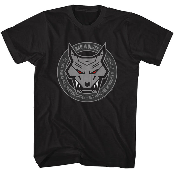 BAD WOLVES Eye-Catching T-Shirt, No Wolves in the Circus