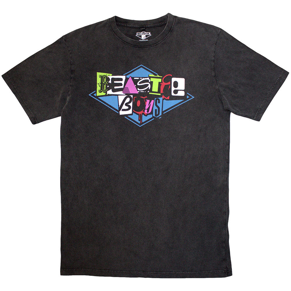 THE BEASTIE BOYS Stone Wash T-Shirt, Multicolour Logo