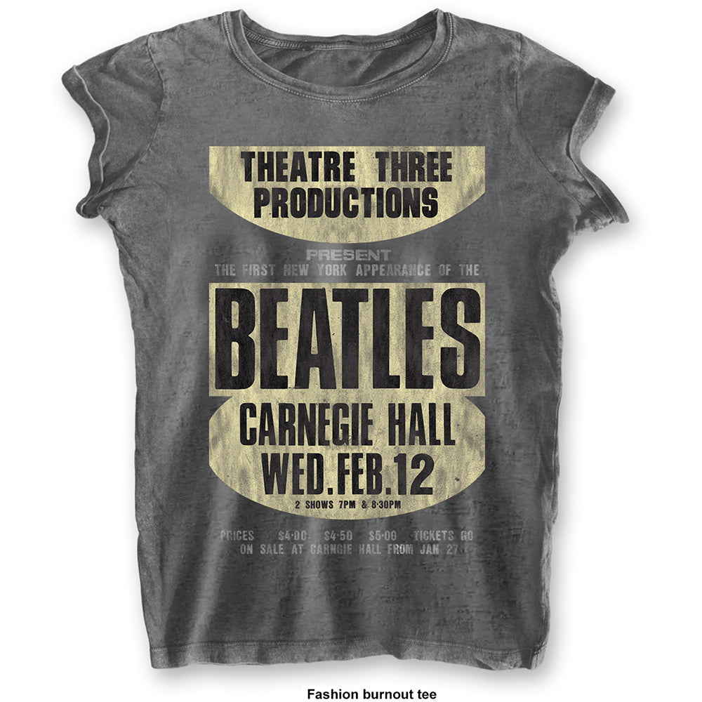 THE BEATLES T-Shirt for Ladies, Carnegie Hall