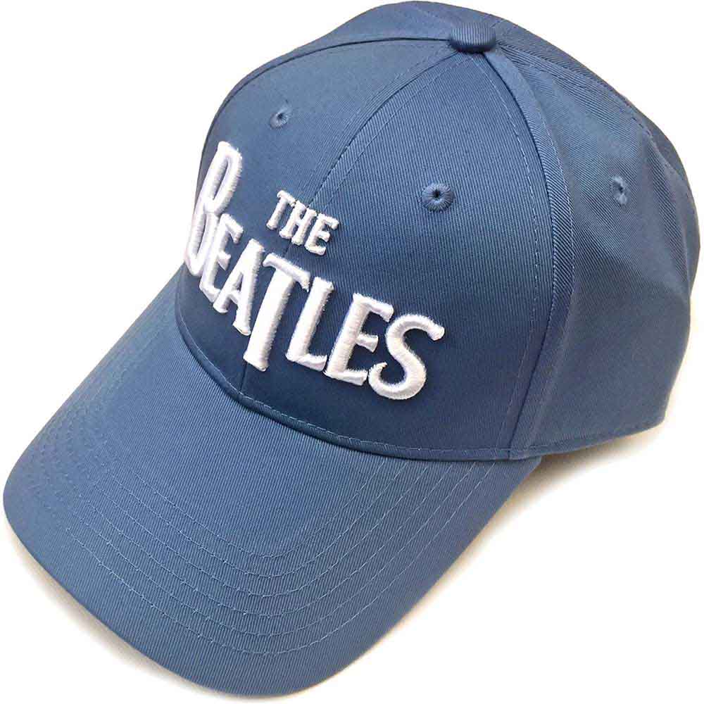 THE BEATLES Baseball Cap, White Drop T Logo