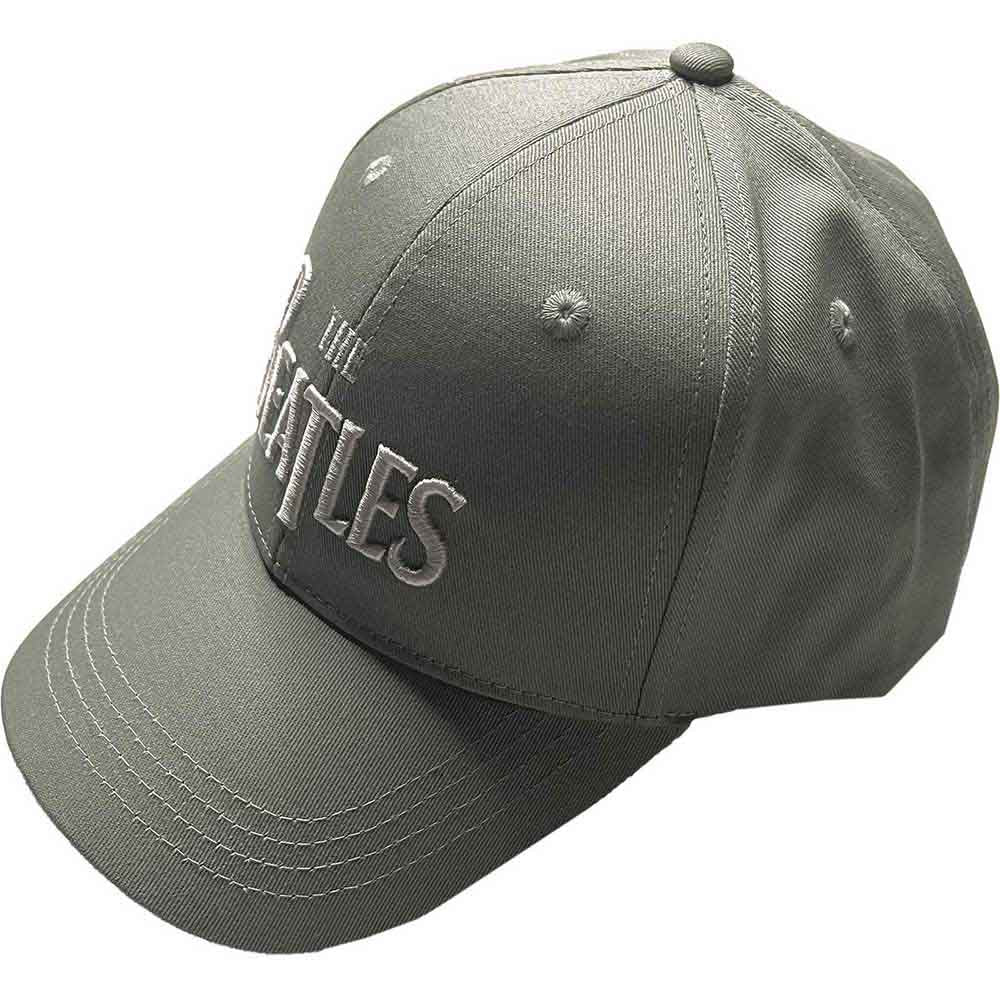 THE BEATLES Baseball Cap, White Drop T Logo