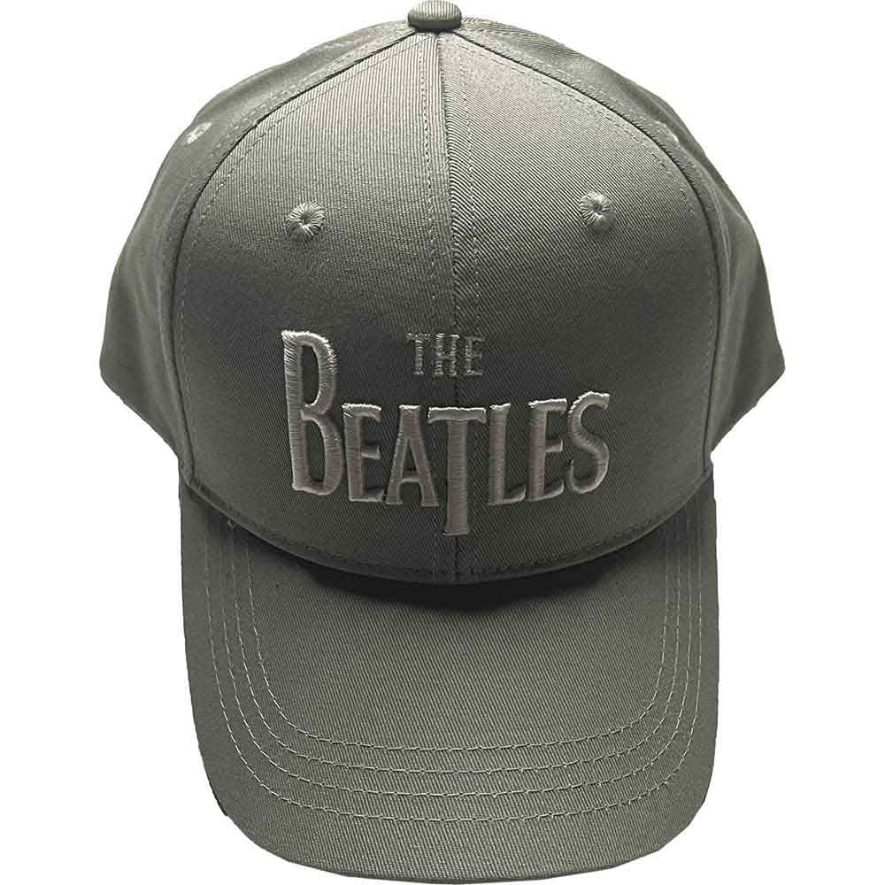 THE BEATLES Baseball Cap, White Drop T Logo