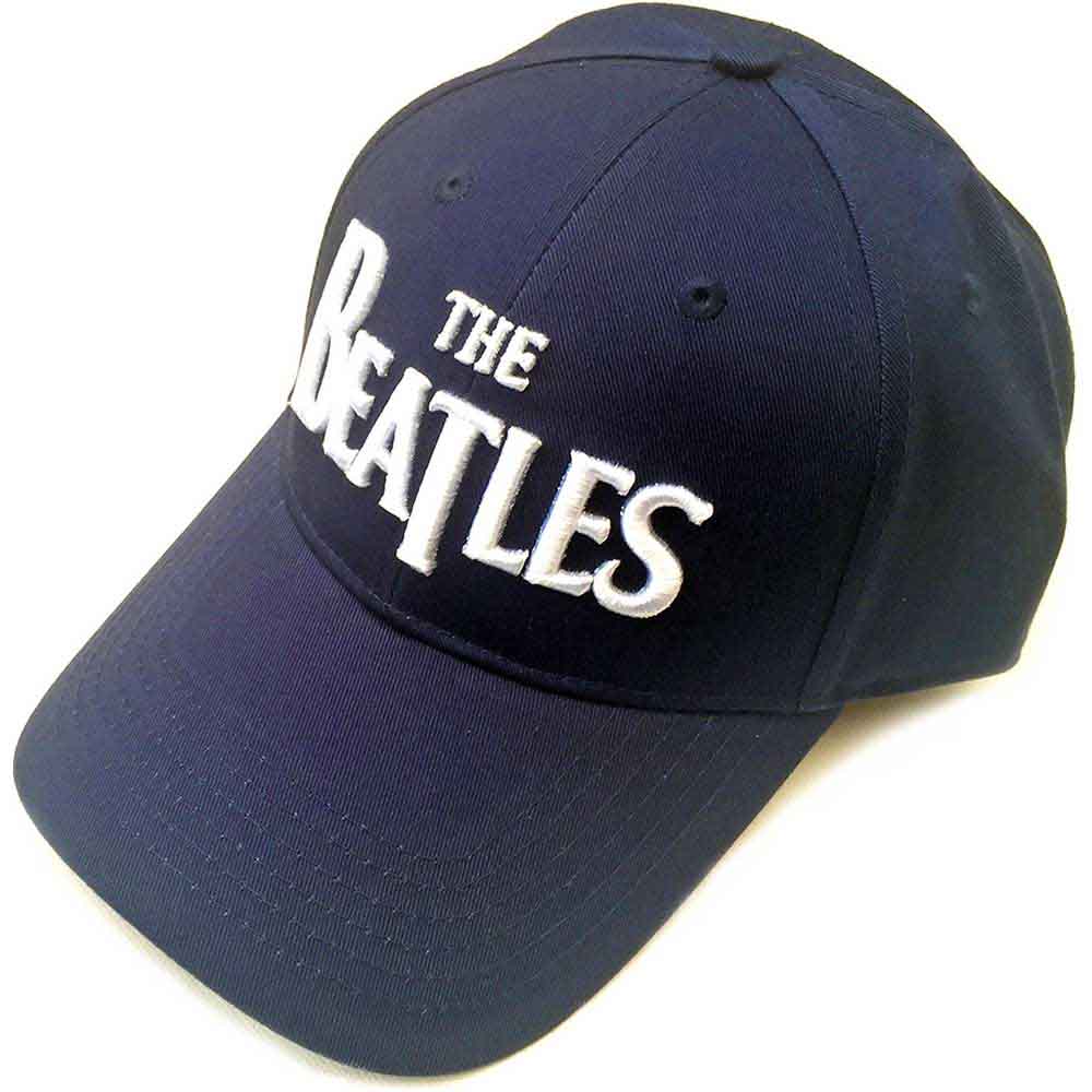 THE BEATLES Baseball Cap, White Drop T Logo