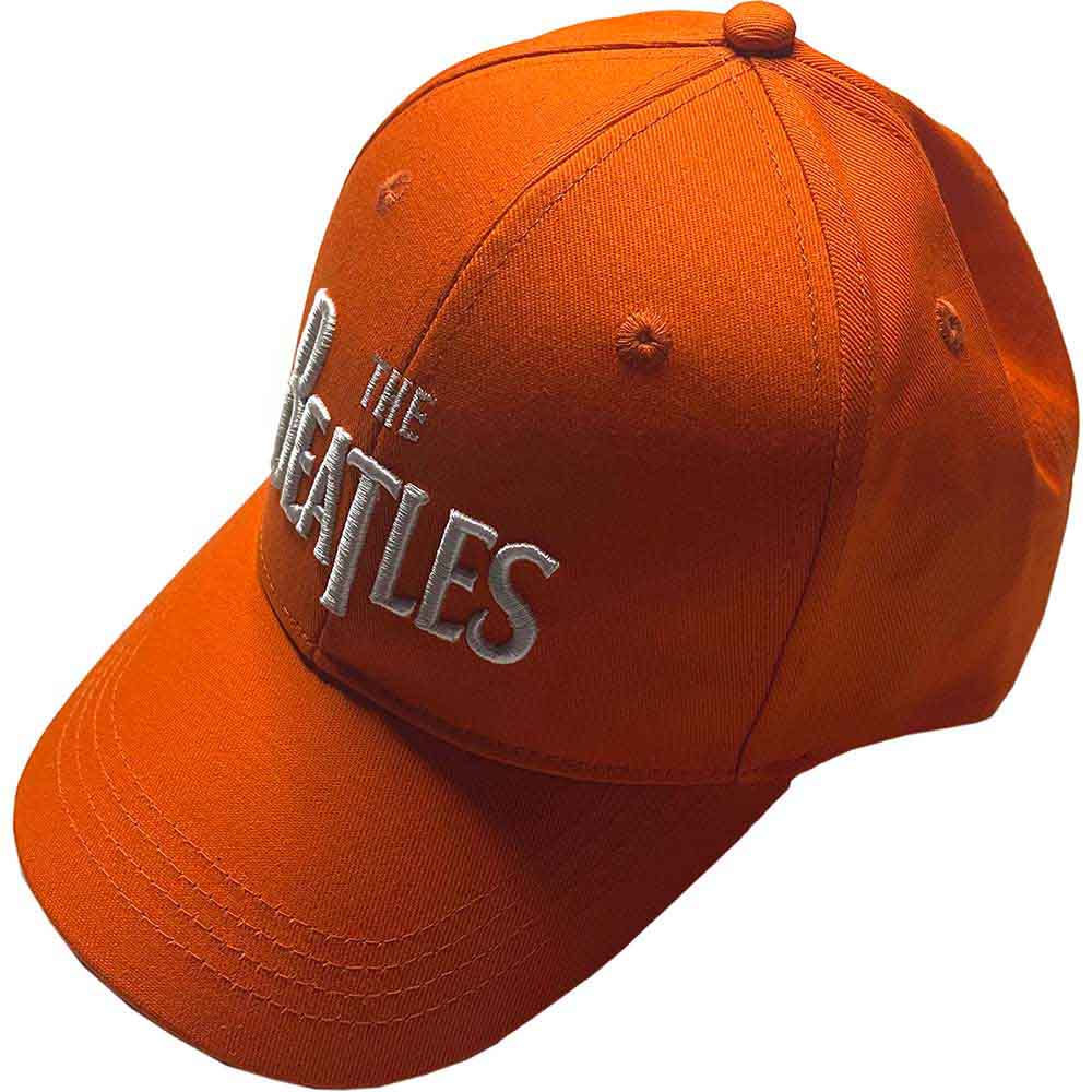 THE BEATLES Baseball Cap, White Drop T Logo