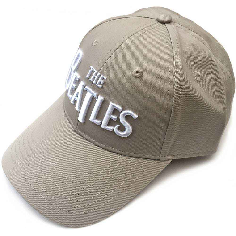 THE BEATLES Baseball Cap, White Drop T Logo