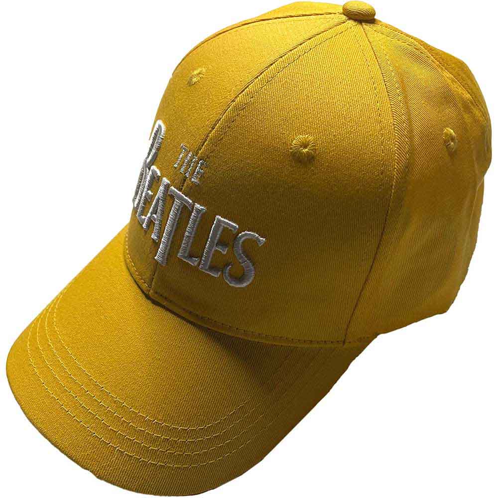 THE BEATLES Baseball Cap, White Drop T Logo