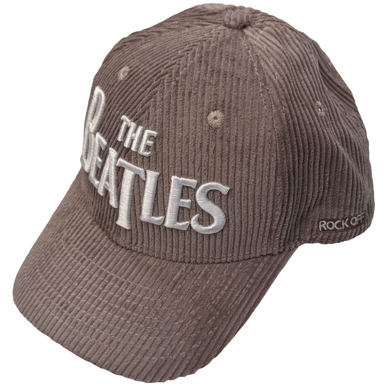 THE BEATLES Baseball Cap, Drop T Logo &amp; Apple Corduroy