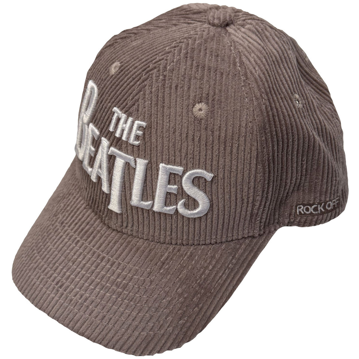 THE BEATLES Baseball Cap, Drop T Logo &amp; Apple Corduroy