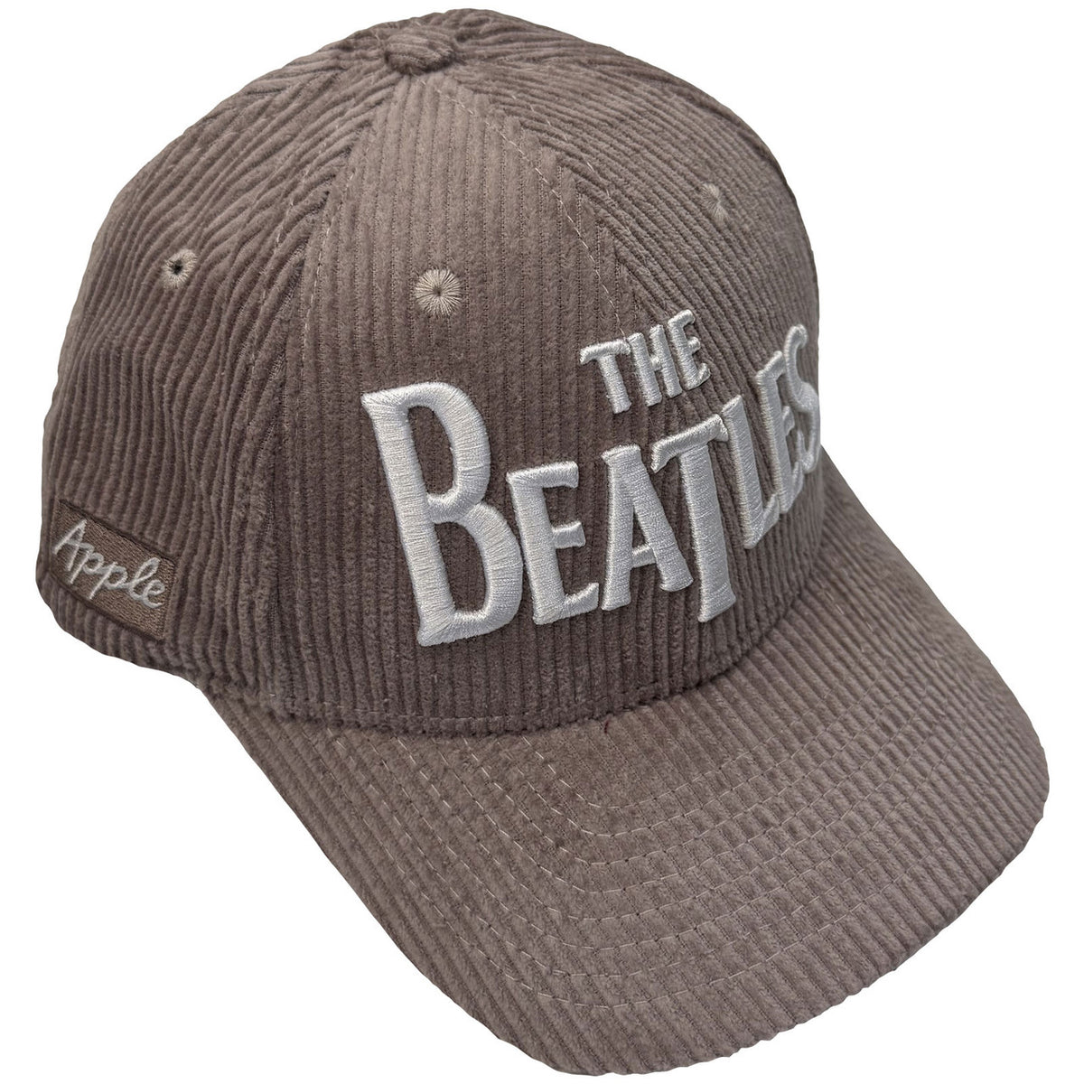 THE BEATLES Baseball Cap, Drop T Logo &amp; Apple Corduroy