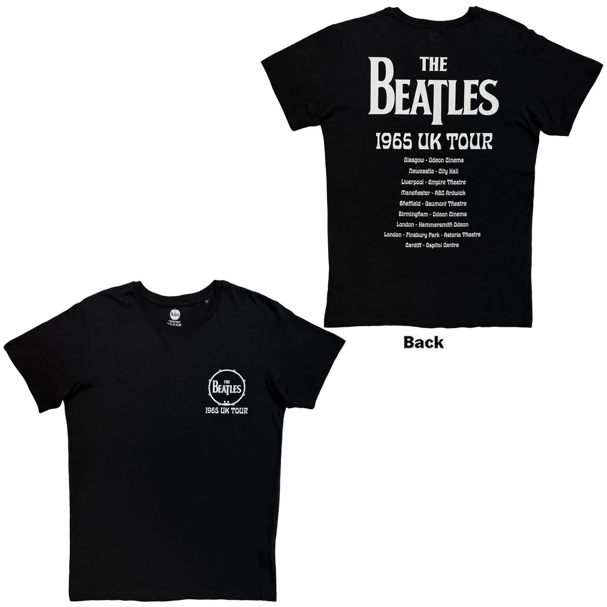 The Beatles 1965 UK Tour Carbon T-Shirt
