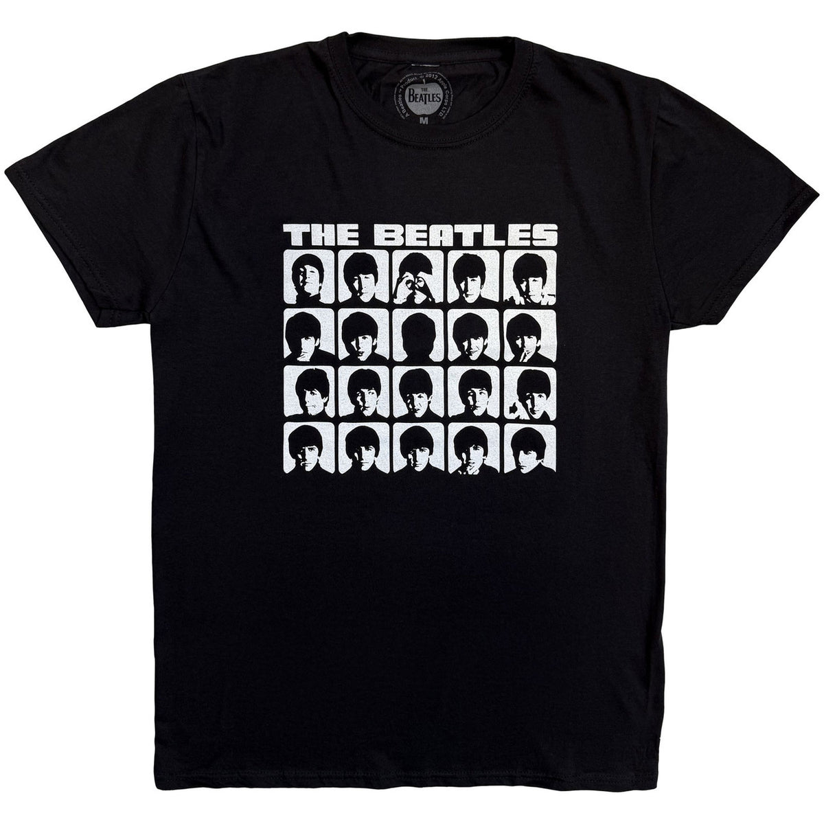 The Beatles Hard Days Night Faces Mono T-Shirt