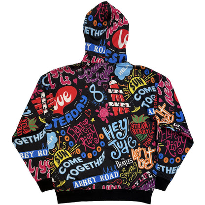 THE BEATLES Attractive Hoodie, Song Titles