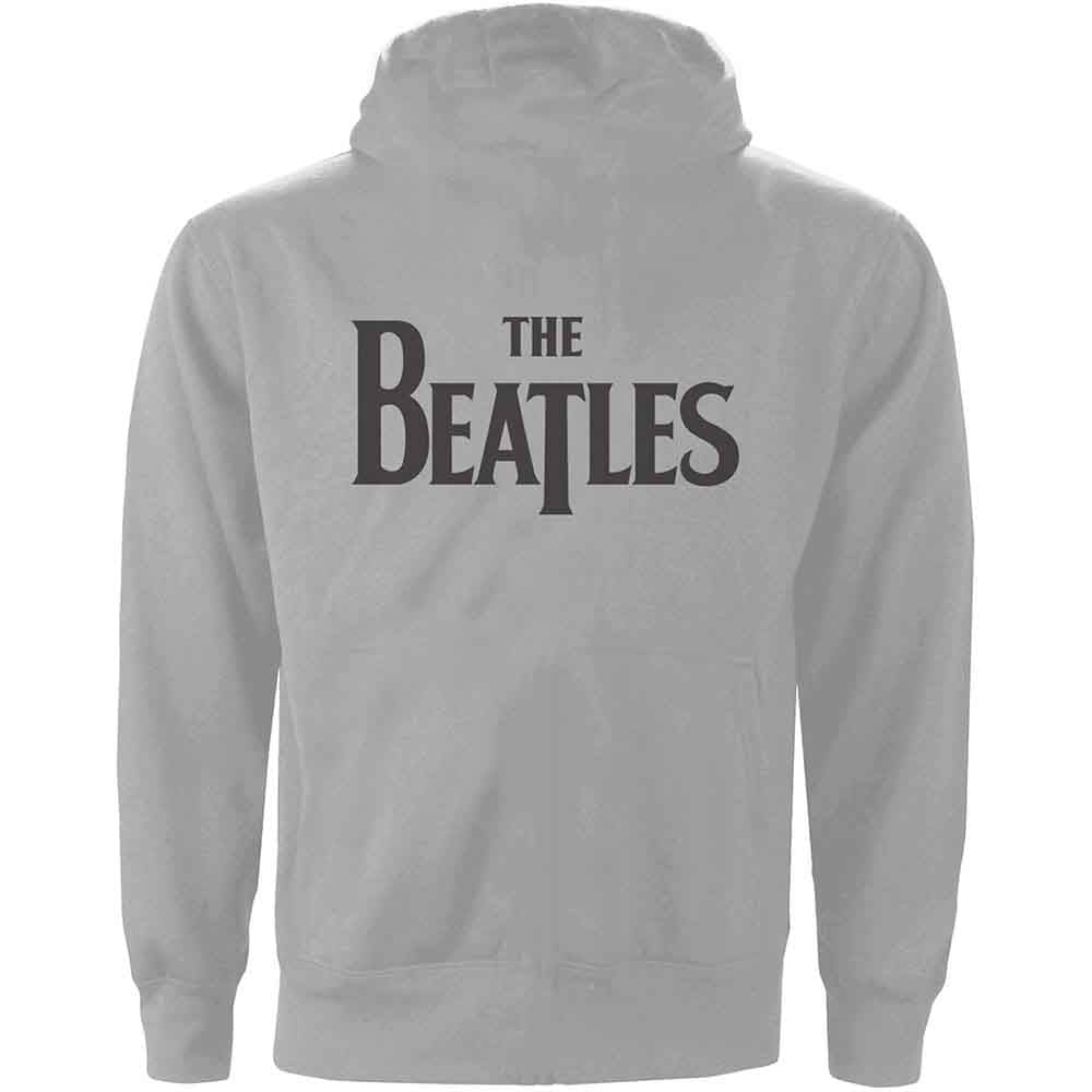 THE BEATLES Attractive Hoodie, Drop T Logo Gray