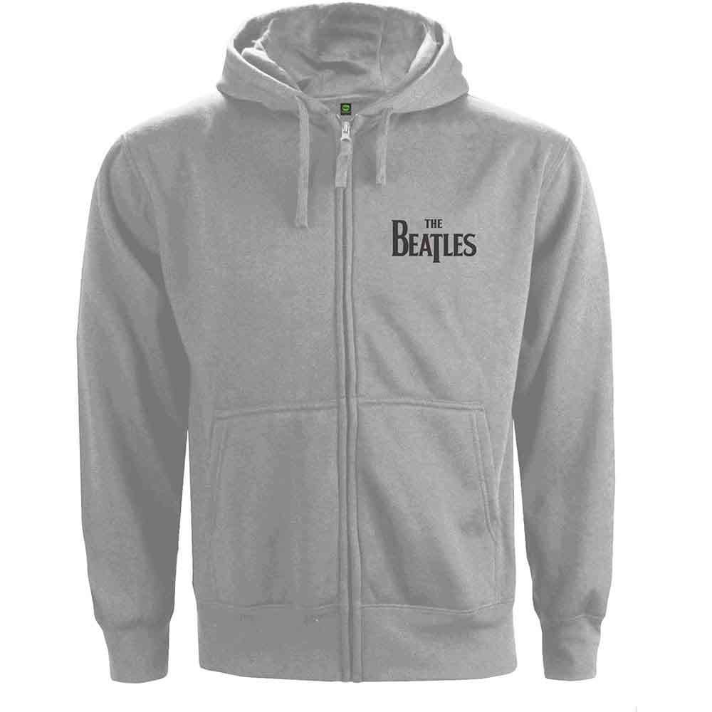 THE BEATLES Attractive Hoodie, Drop T Logo Gray