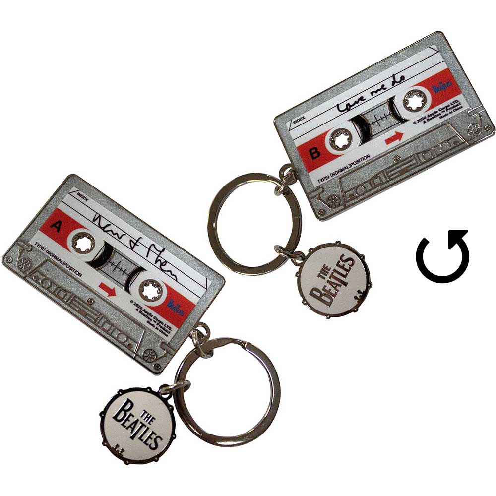 THE BEATLES Keychain, Now &amp; Then Cassette