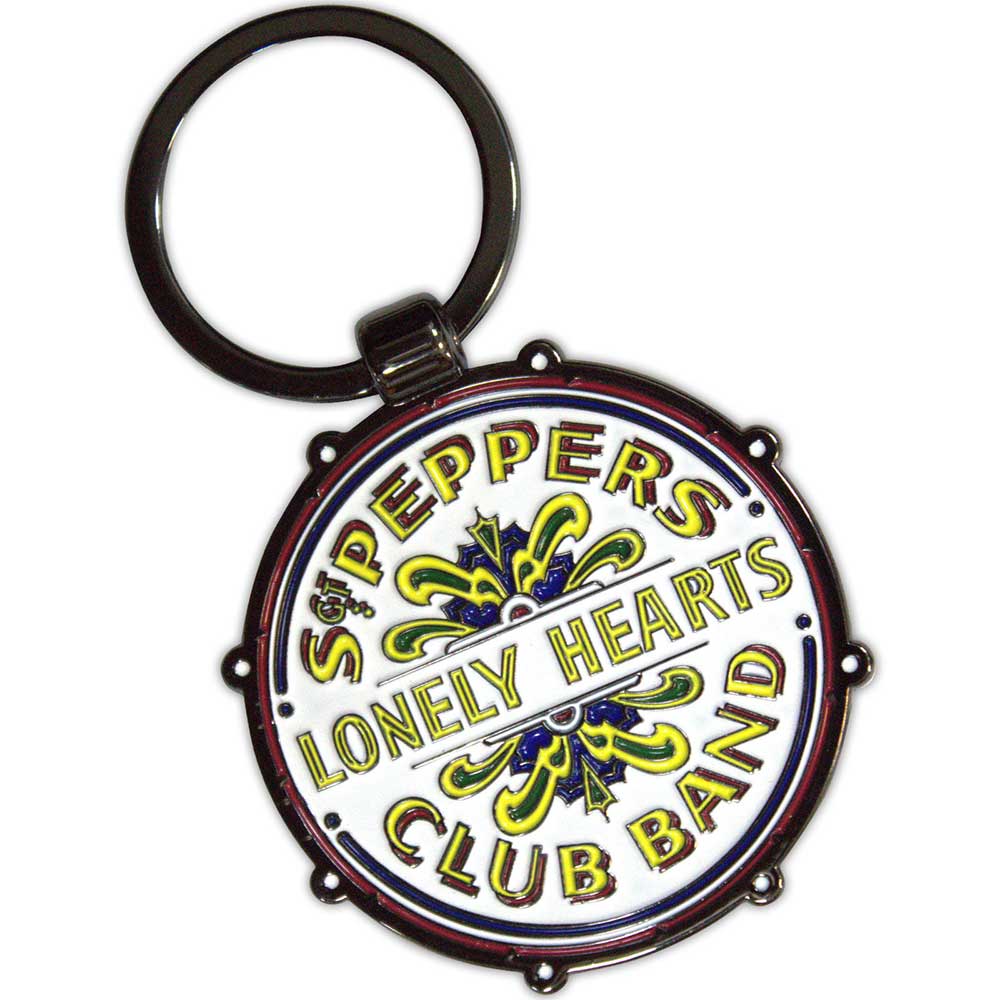 THE BEATLES Keychain, Drop T/sgt Pepper Drum